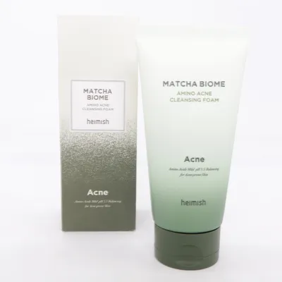 Facial cleanser (Matcha Biome Amino Acne Cleansing Foam) from Heimish