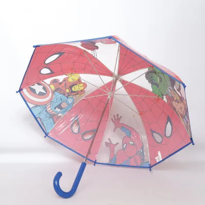 Umbrella (Red, Transparent, Multicolored) from Marvel