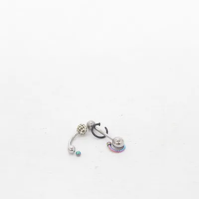 Bijoux de piercing (Argent, Noir, Multicolore) Métal inconnu