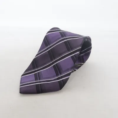 Stropdas (Lila, Zwart, Wit) van Eterna Excellent Zijde