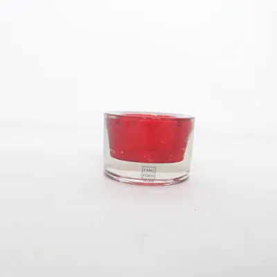 Kandelaar (Rood, Transparant) van Färg Form Sweden