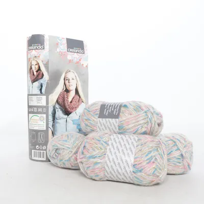 Fil (Nadja) de Crelando Acrylique, Fibre métallique, Polyester