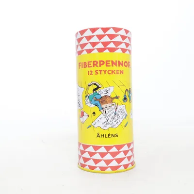 Pen stand (Pippi LÅNGSTRUMP ASTRID LINDGREN GUL PENNFACK PLÅTBURK ) from Åhléns