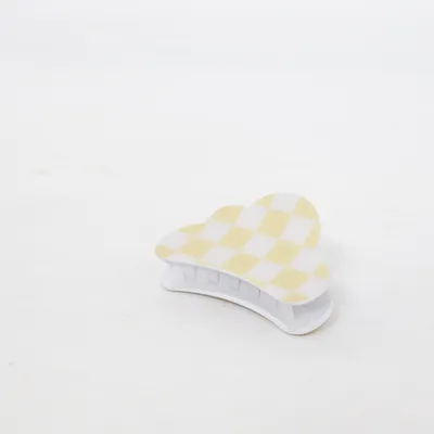 Hårklämma (Gul, Vit)