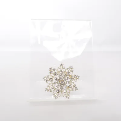Brosch (Guldfärgad, Silverfärgad) Okänd metall