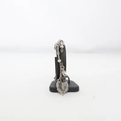Bracelet (Silver, Black) from Ikita Unknown metal