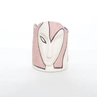 Pot (White, Pink)