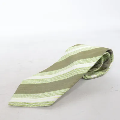 Slips (Grøn, Hvid) fra Hugo Boss Silke