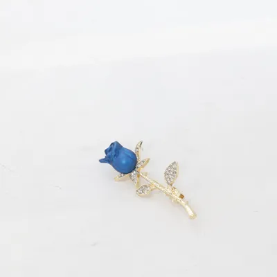 Broche (Blauw, Goud) Onbekend materiaal