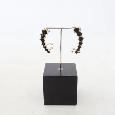 Örhängen (Svart, Guldfärgad) från Glitter Okänd metall