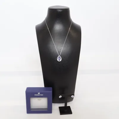 Smyckesset (Silverfärgad, Blå) från Swarovski Okänd metall