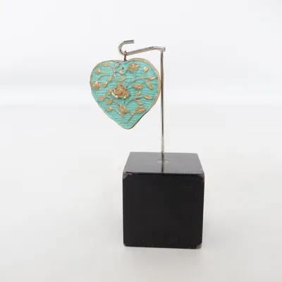 Hänge (Turkos, Guldfärgad) Okänd metall