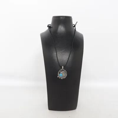 Halsband (Svart, Blå, Silverfärgad) Tenn