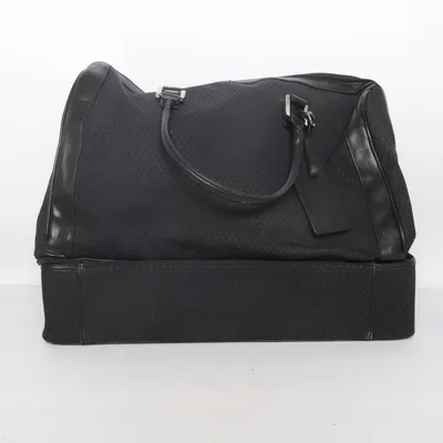 Weekend bag (Black) from Harrods Leather, Polyester