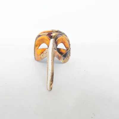 Masquerade-masker (Oranje, Bruin, Goud)
