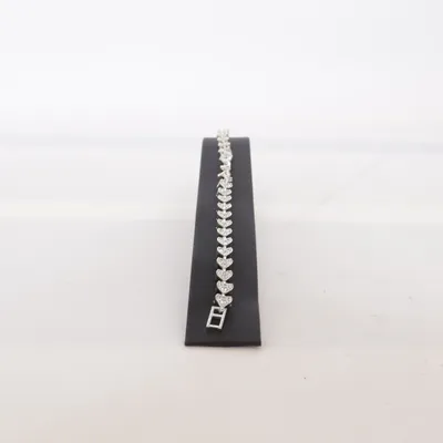 Armband (Silverfärgad, Transparent) Okänd metall