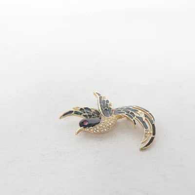 Broche (Zwart, Goud) Onbekend materiaal