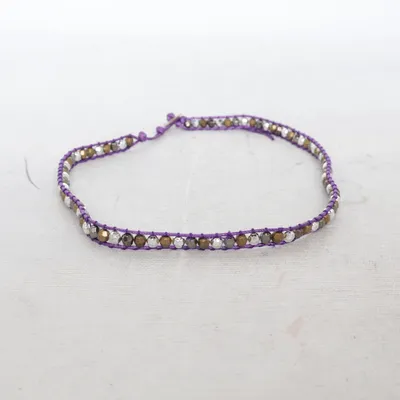 Armband (Lila, Zilver, Goud) van Lollipop Onbekend materiaal