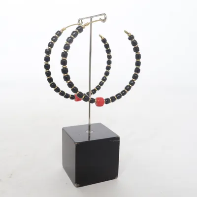 Earrings (Black, Gold, Red) from Vestopazzo Unknown metal
