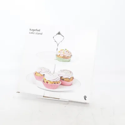 Våningsfat (Vit, Silverfärgad) från Flying Tiger