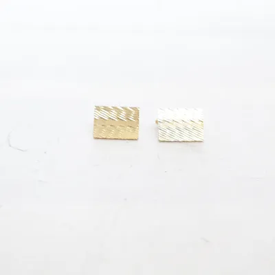 Boutons de manchette (Or, Marron) Métal inconnu