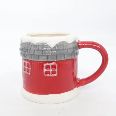 Mugg (Röd, Vit) från Rusta