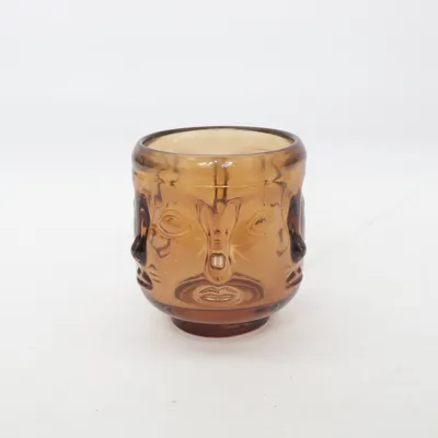 Candle holder (Brown, Transparent)