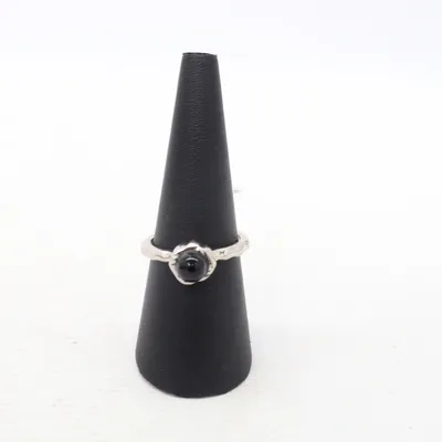 Ring (Sølv, Sort) Ukendt metal