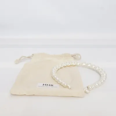 Haarband (Zilver, Wit) van Never Say Never