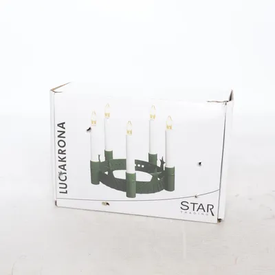 Elektrisk adventsljusstake (Svart, Silverfärgad) från Star Trading