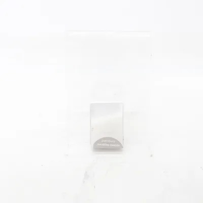 Plastic beads (White) from Panduro