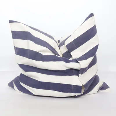 Coussin décoratif (Bleu, Blanc) de Nyblom Kollén Coton