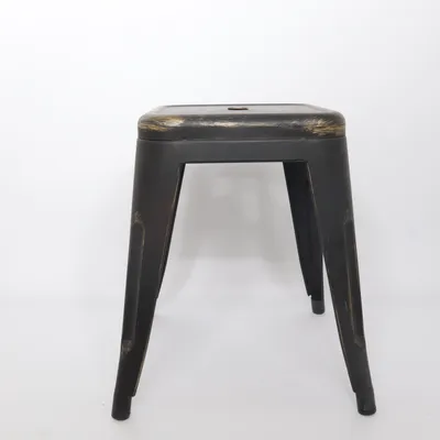 Stool (Black, Gold)
