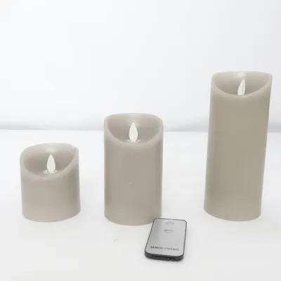 LED candle (Beige) from Butlers