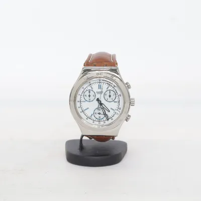 Armbanduhr (Braun, Silber) von Swatch Irony