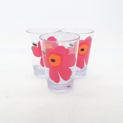 Drinkglas (Transparant, Meerkleurig) van Marimekko