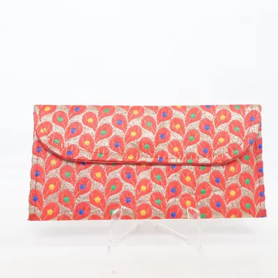 Wallet (Red, Gold, Multicolored)