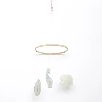 Baby cot mobile (Beige, Green, Multicolored) from Camcam