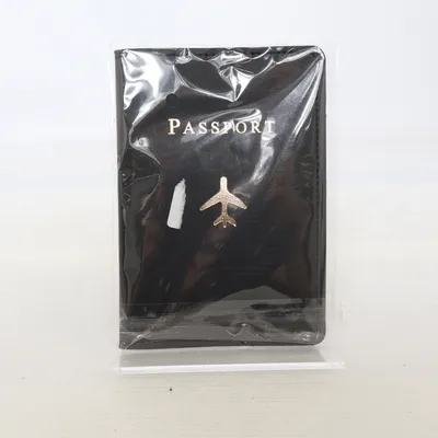 Paspoorthoes (Zwart, Goud)