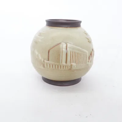 Vase (Grøn, Brun) fra Arabia