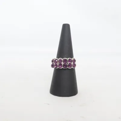 Bague (Argent, Violet) de Tous Métal inconnu
