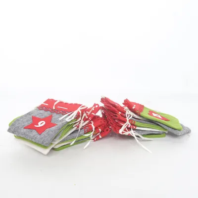 Décoration de Noël (Rouge, Vert, Gris)