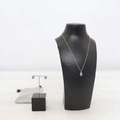 Smyckesset (Blå, Silverfärgad) från I-Walk Okänd metall