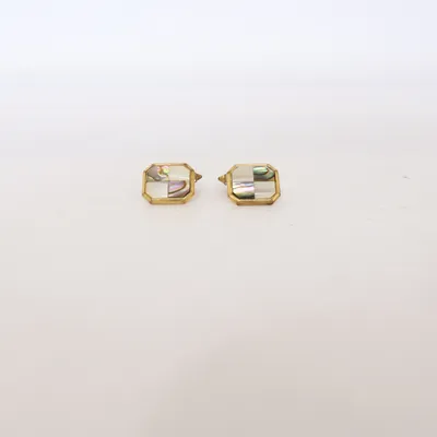 Manchetknapper (Guld, Flerfarvet) Ukendt metal