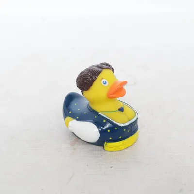 Canard en caoutchouc (Jaune, Bleu, Blanc) de Factotum