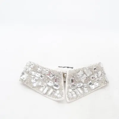 Shirt collar (White, Silver)