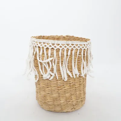 Rietenmand (Wit, Beige)