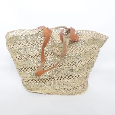 Beach bag (Beige, Gold)
