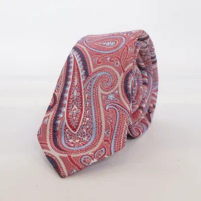 Krawatte (Rot, Blau, Mehrfarbig) von Atlas Design Seide