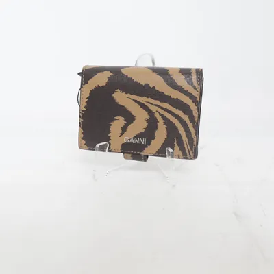 Portemonnee (Bruin, Beige) van Ganni Leer